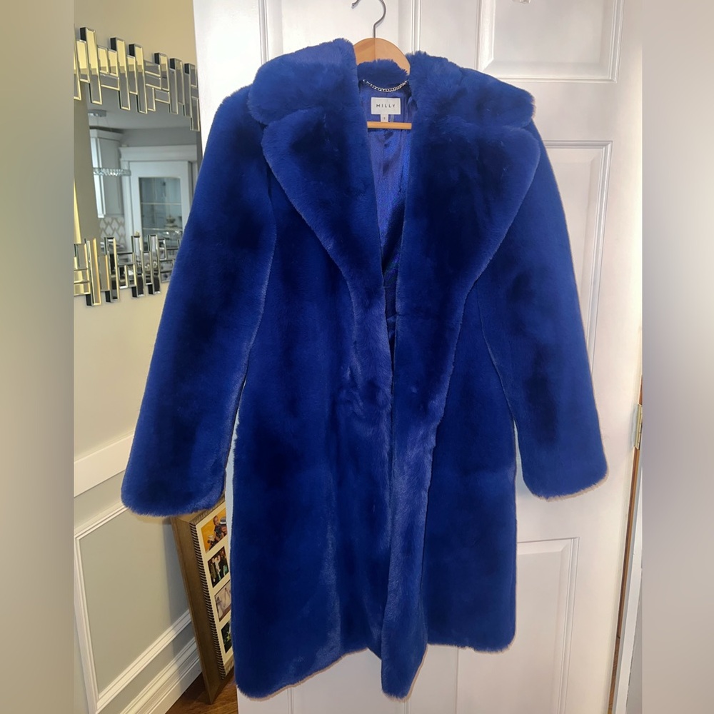 Milly Faux Fur Oversized Coat
